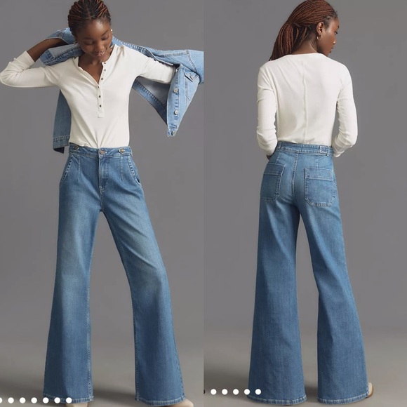 Anthropologie Denim - Pilcro Tower Flare Mid-Rise Jeans